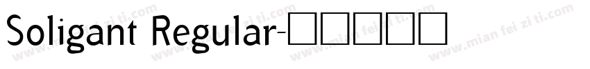 Soligant Regular字体转换